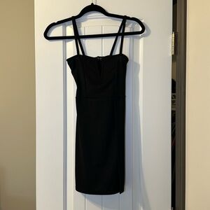 Black mini dress